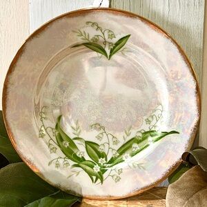 Vintage “Flower of the Month”, Lily of the Valley~ May, Collectors Plate 7.75”